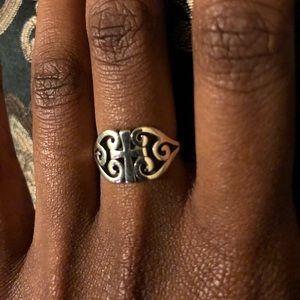 James Avery Scroll cross ring